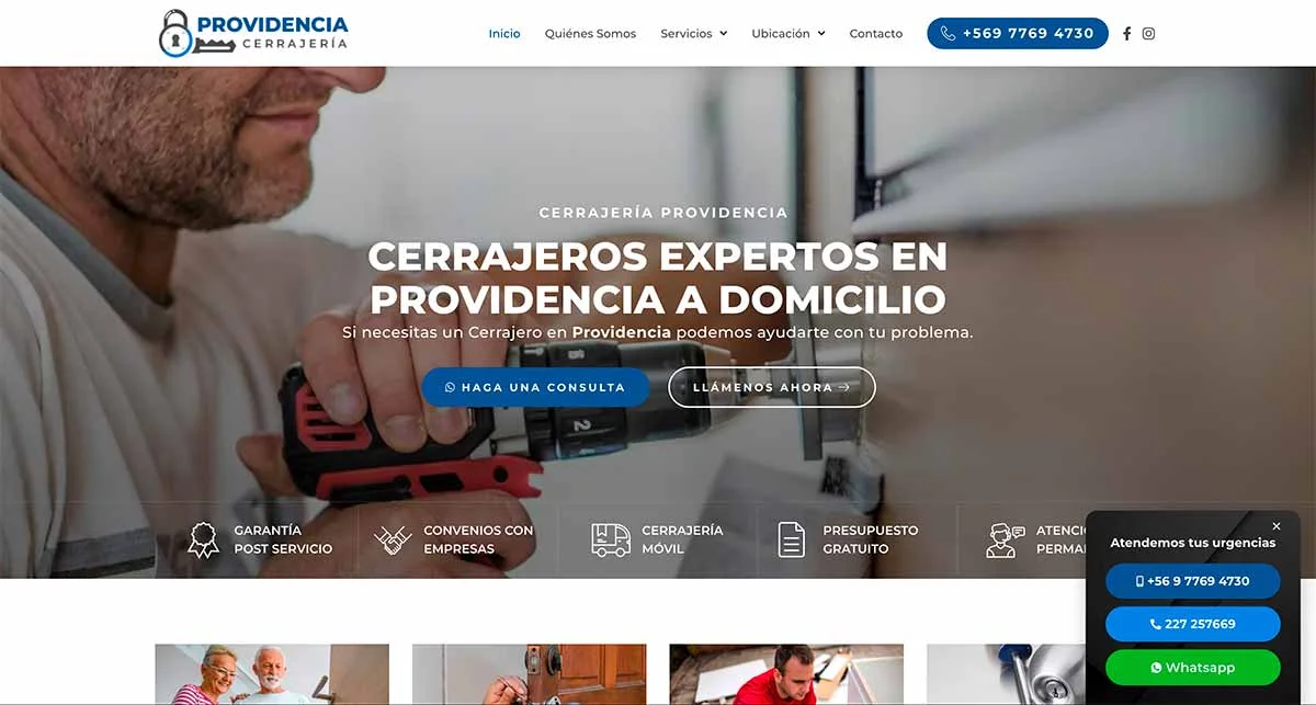 Cerrajero urgente en Providencia