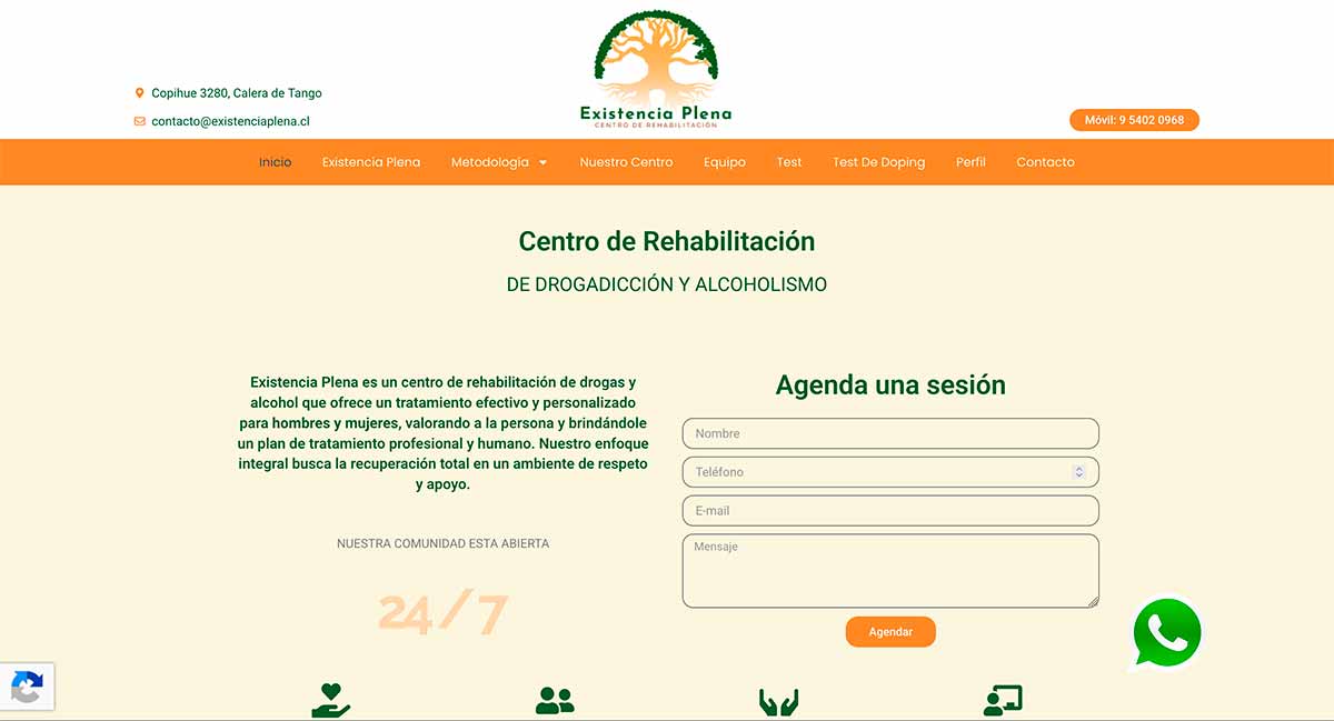 Clínica de rehabilitación de Alcohol Calera de Tango