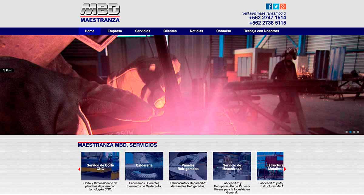 Servicios metalmecánicos en Chile