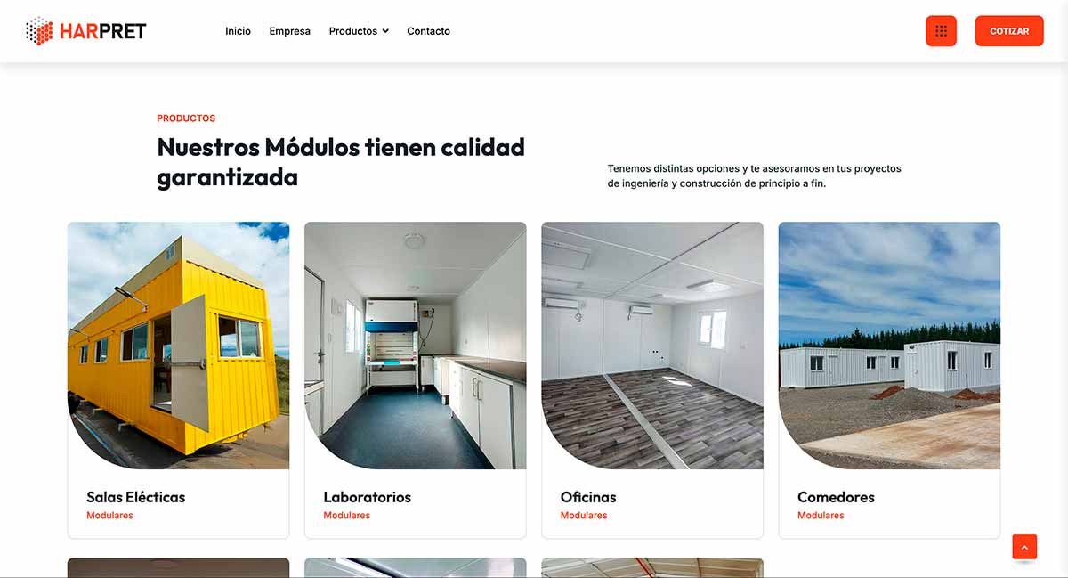 Sala de control modular en Chile